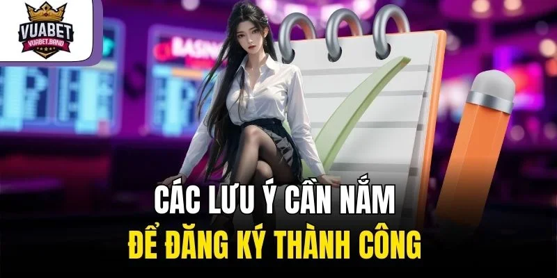 Các lưu ý cần nắm để đăng ký thành công 