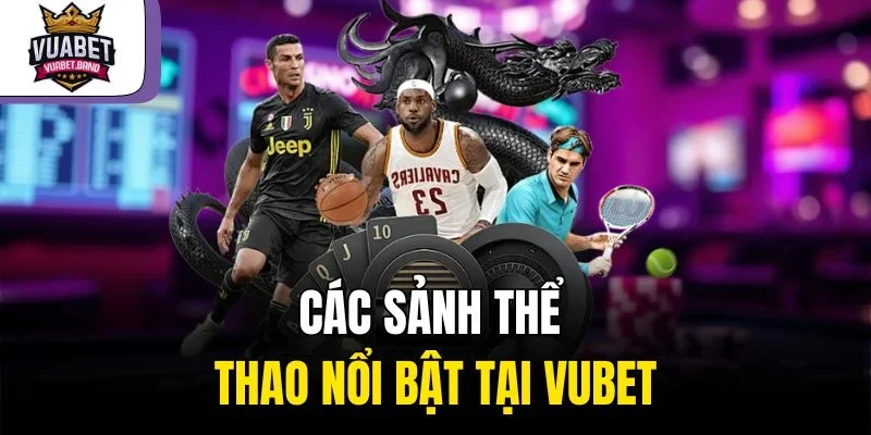 Các sảnh thể thao nổi bật tại Vubet