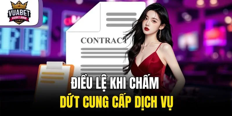 Điều lệ khi chấm dứt cung cấp dịch vụ